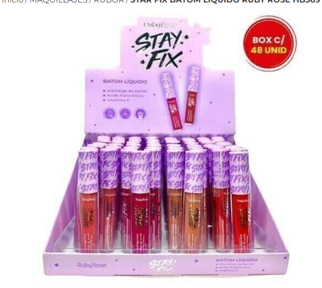 BATOM LIQUIDO STAY FIX RUBYROSE HB-569