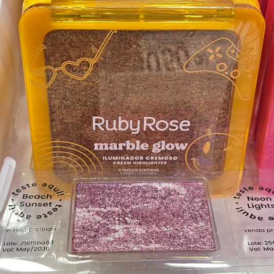 ILUMINADOR CREMOSO MARBLE GLOW RUBYROSE RR-F860