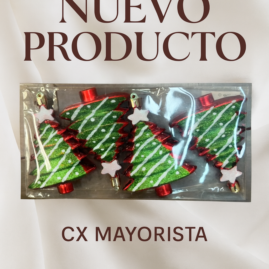 COLGANTE DE ARBOL DE NAVIDAD 10CM 21ES04V-73