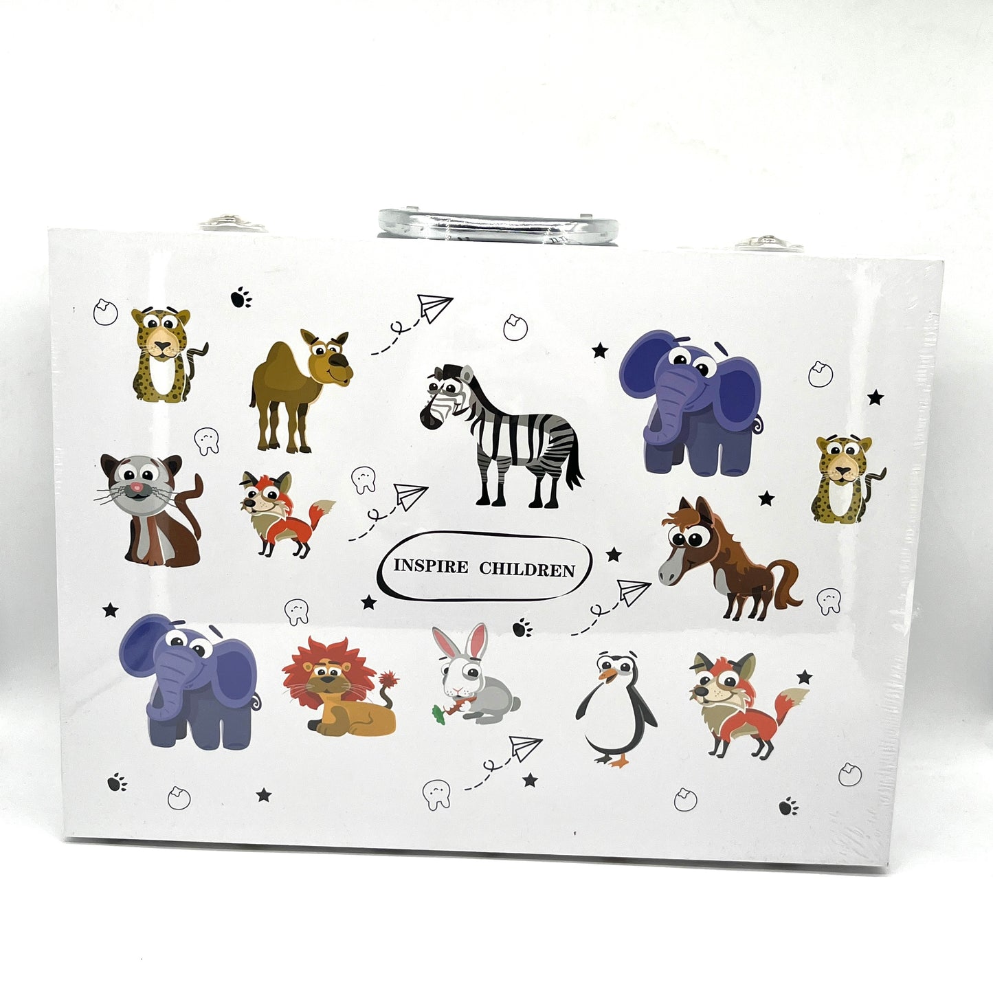 SET DE ARTE CAJA DE MADERA ANIMAL 25009