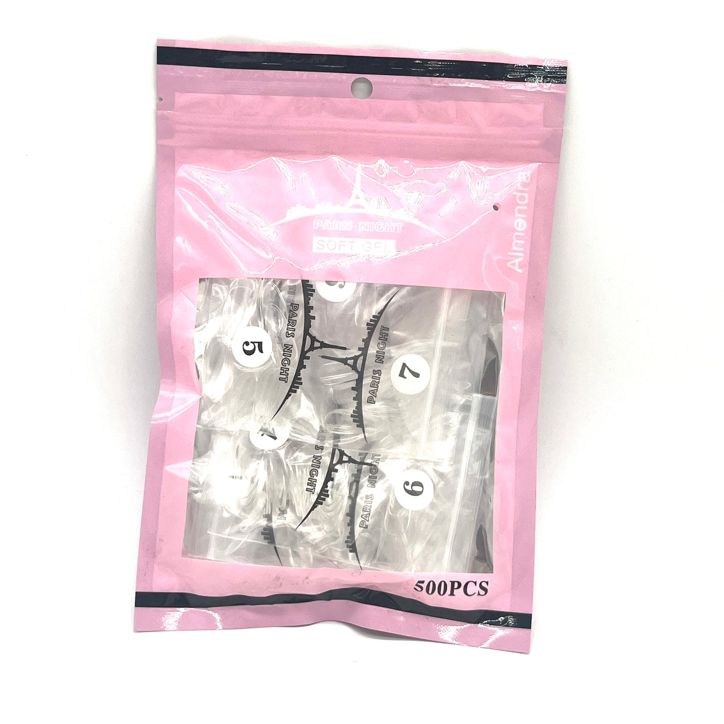 SOFT GEL TIPS ALMENDRA PARIS NIGHT PN20751-4