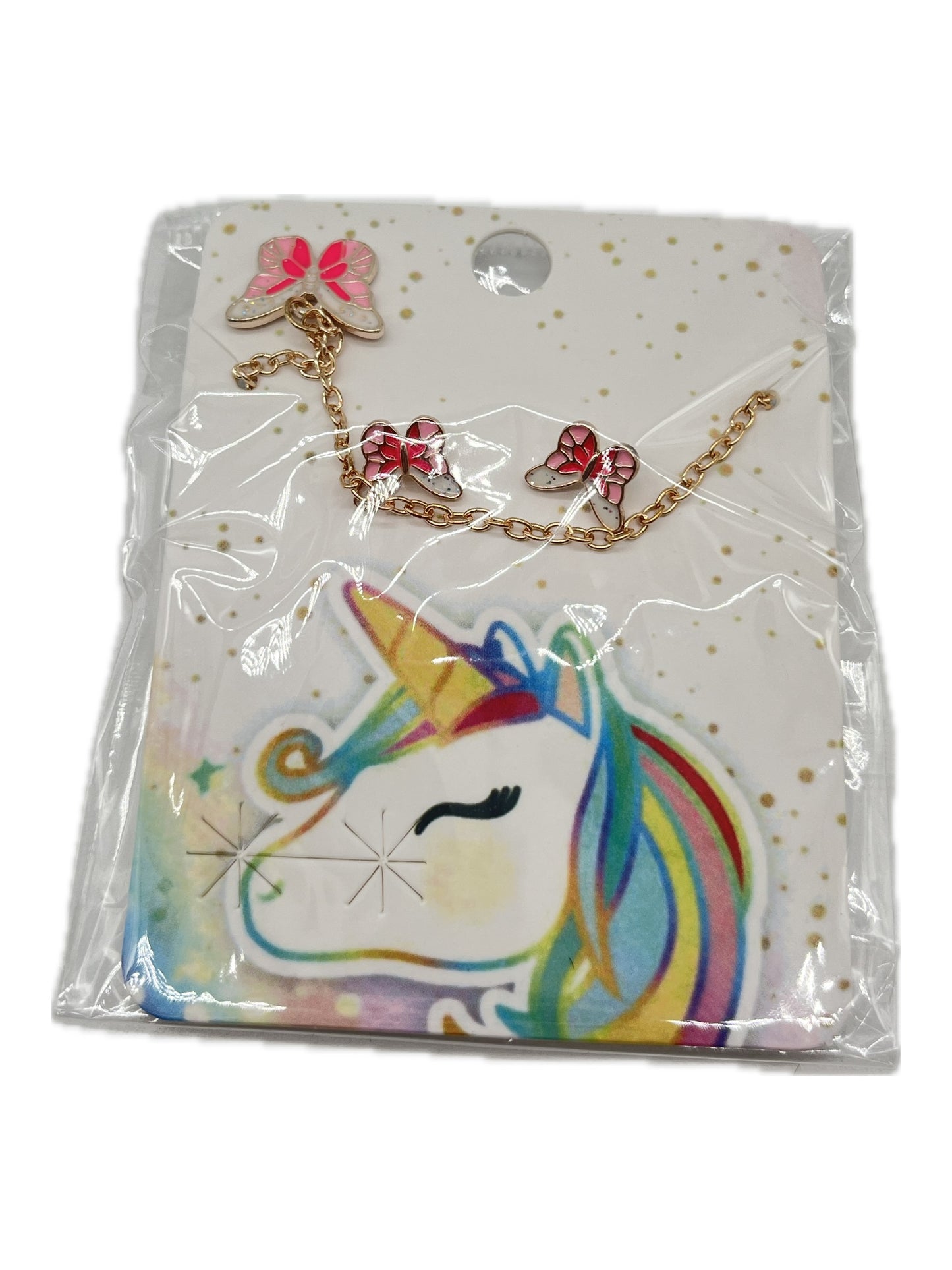 ARITOS Y COLLAR UNICORNIO AF-12085