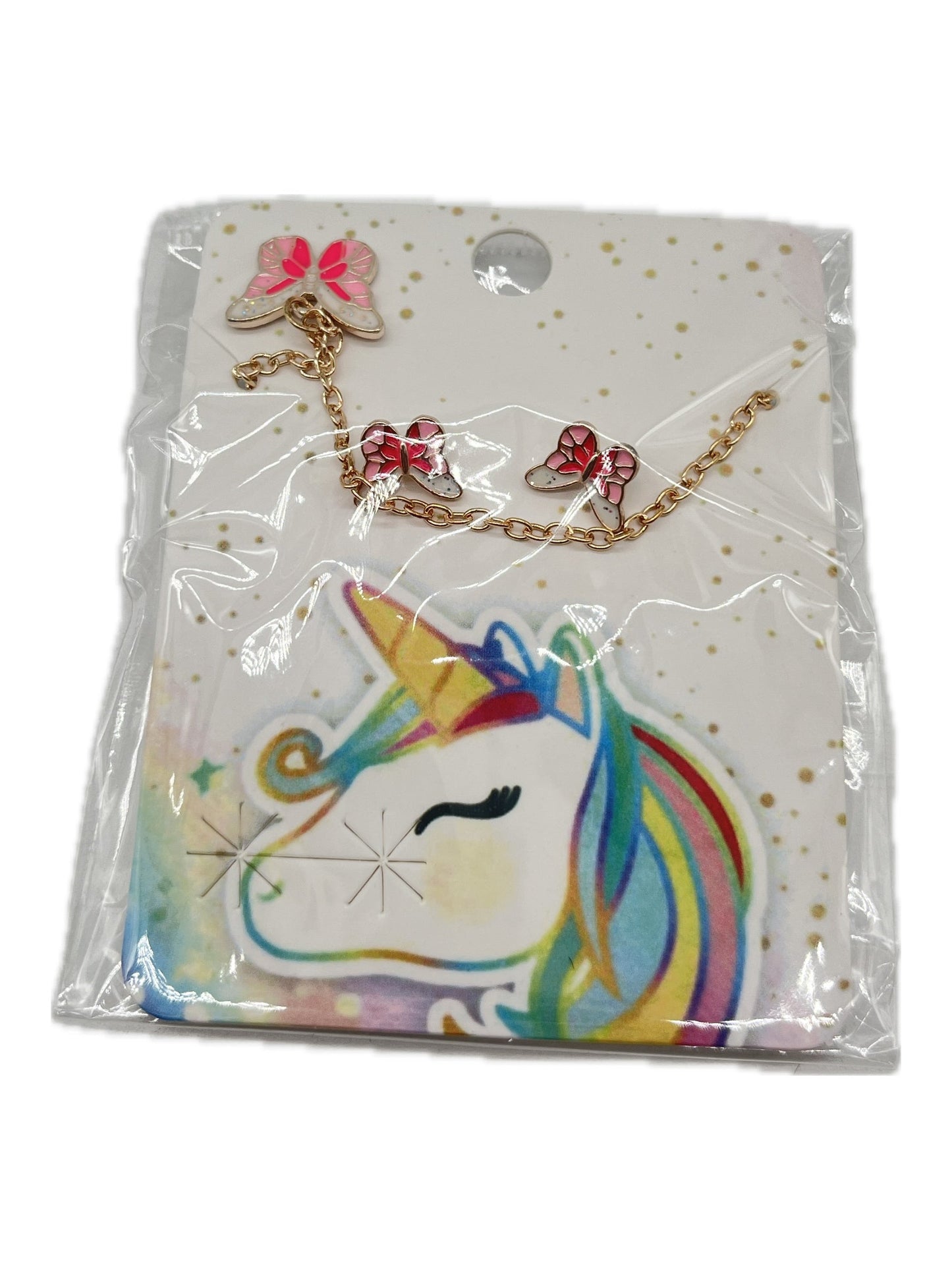ARITOS Y COLLAR UNICORNIO AF-12085