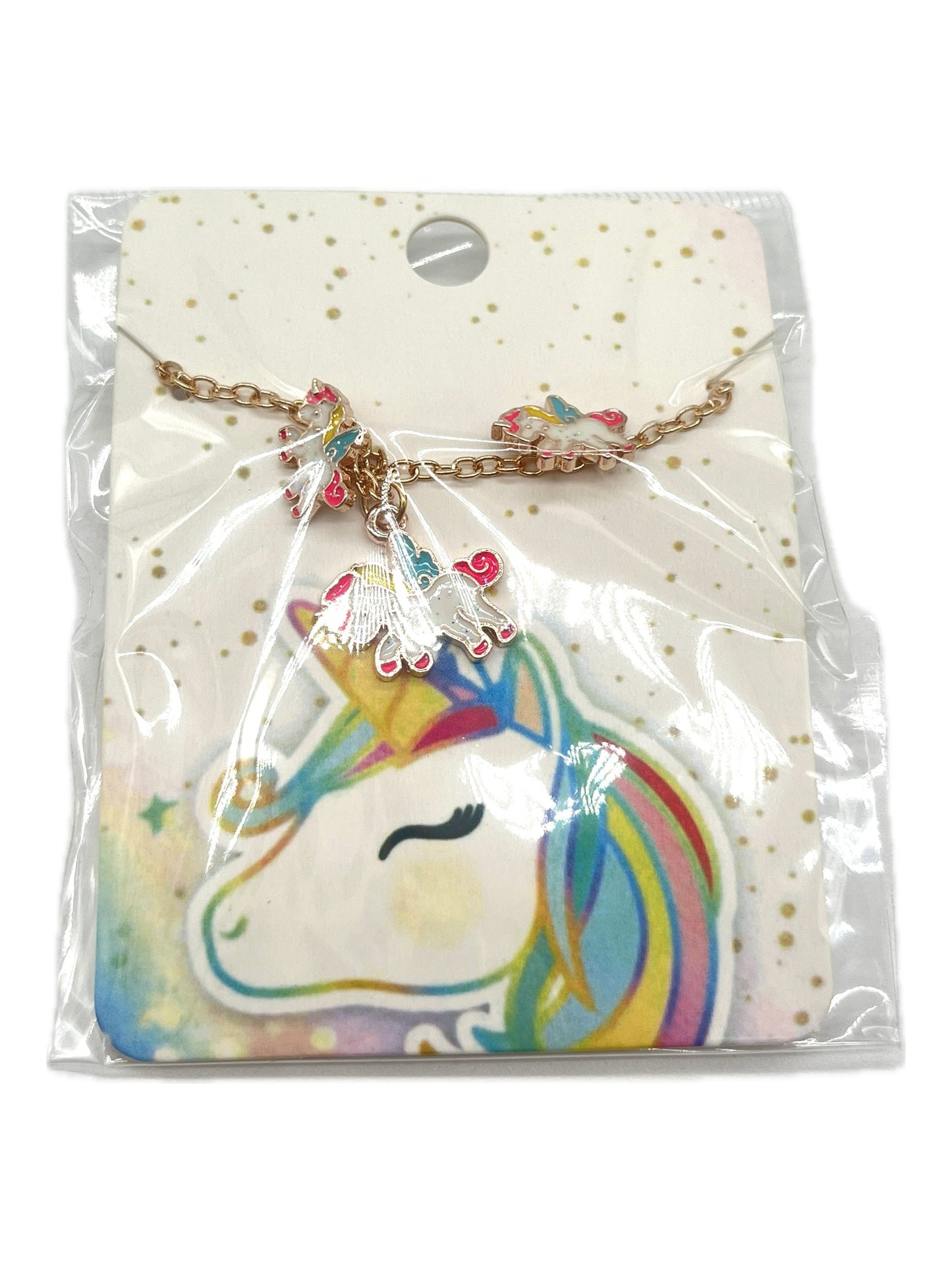 ARITOS Y COLLAR UNICORNIO AF-12085