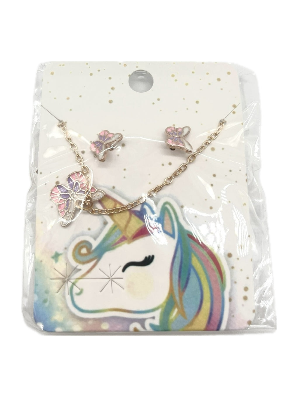 ARITOS Y COLLAR UNICORNIO AF-12085