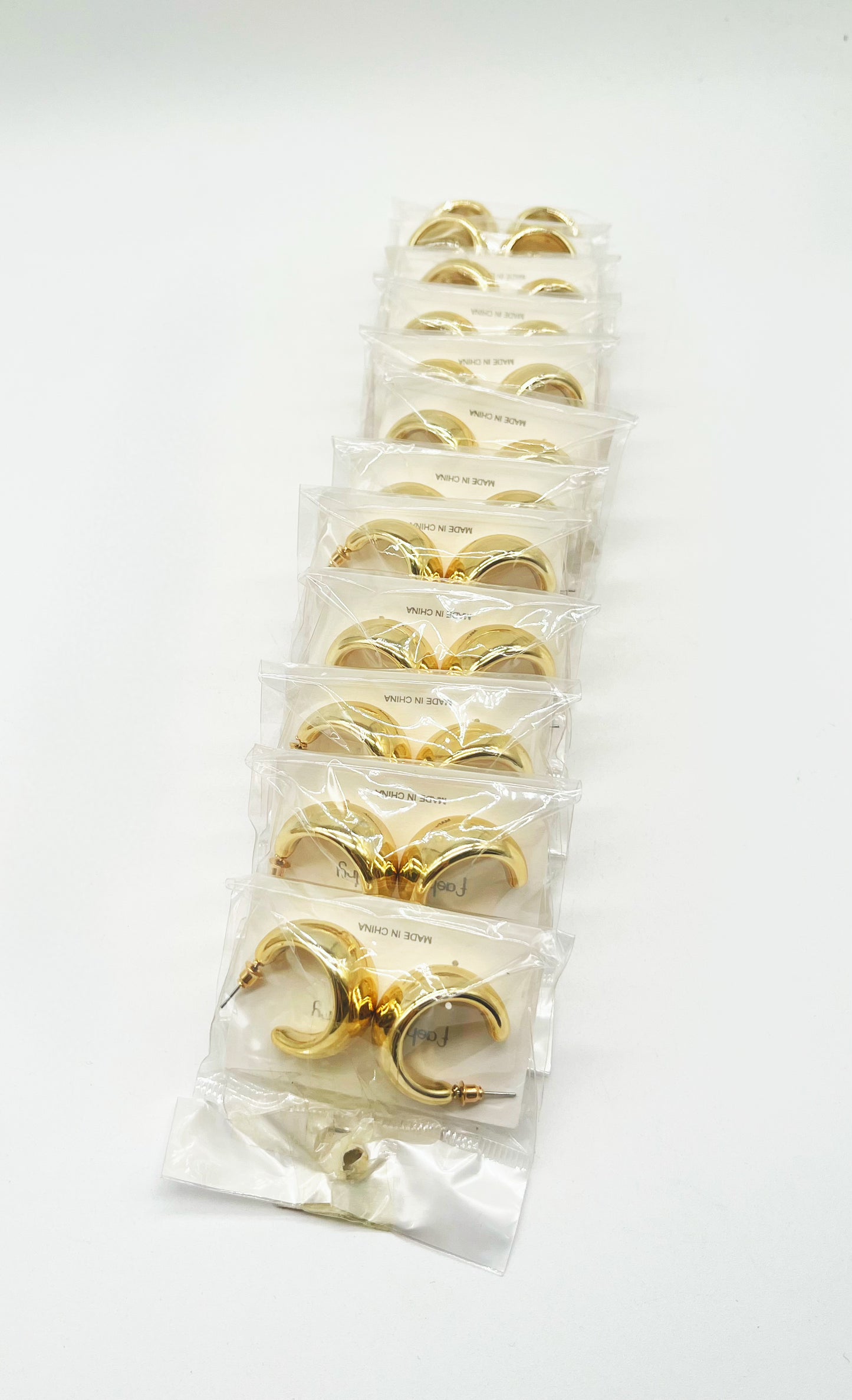 TIRA DE 12 ARITOS FASHION JEWELRY AF-12823 一包