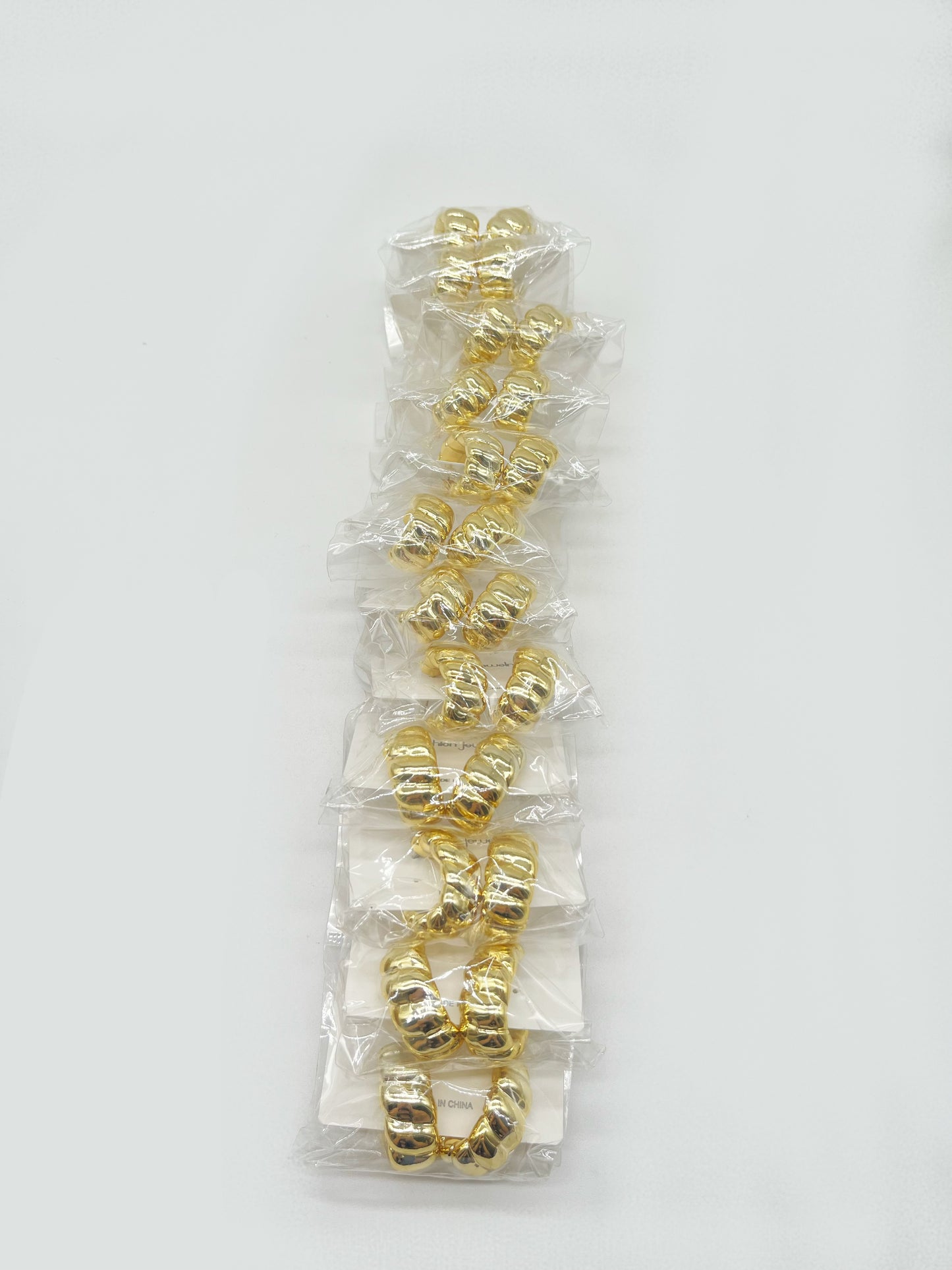 TIRA DE 12 ARITOS FASHION JEWELRY AF-12823 一包