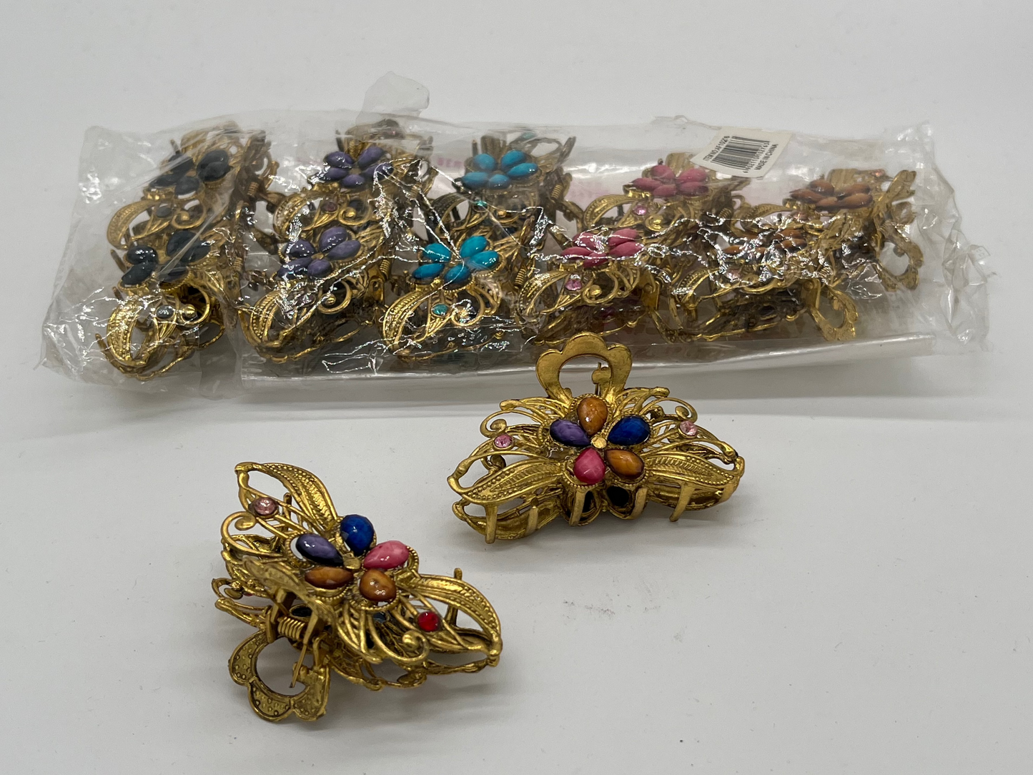 BROCHE ANTIGUO DE ORO AF10276 中型复古夹