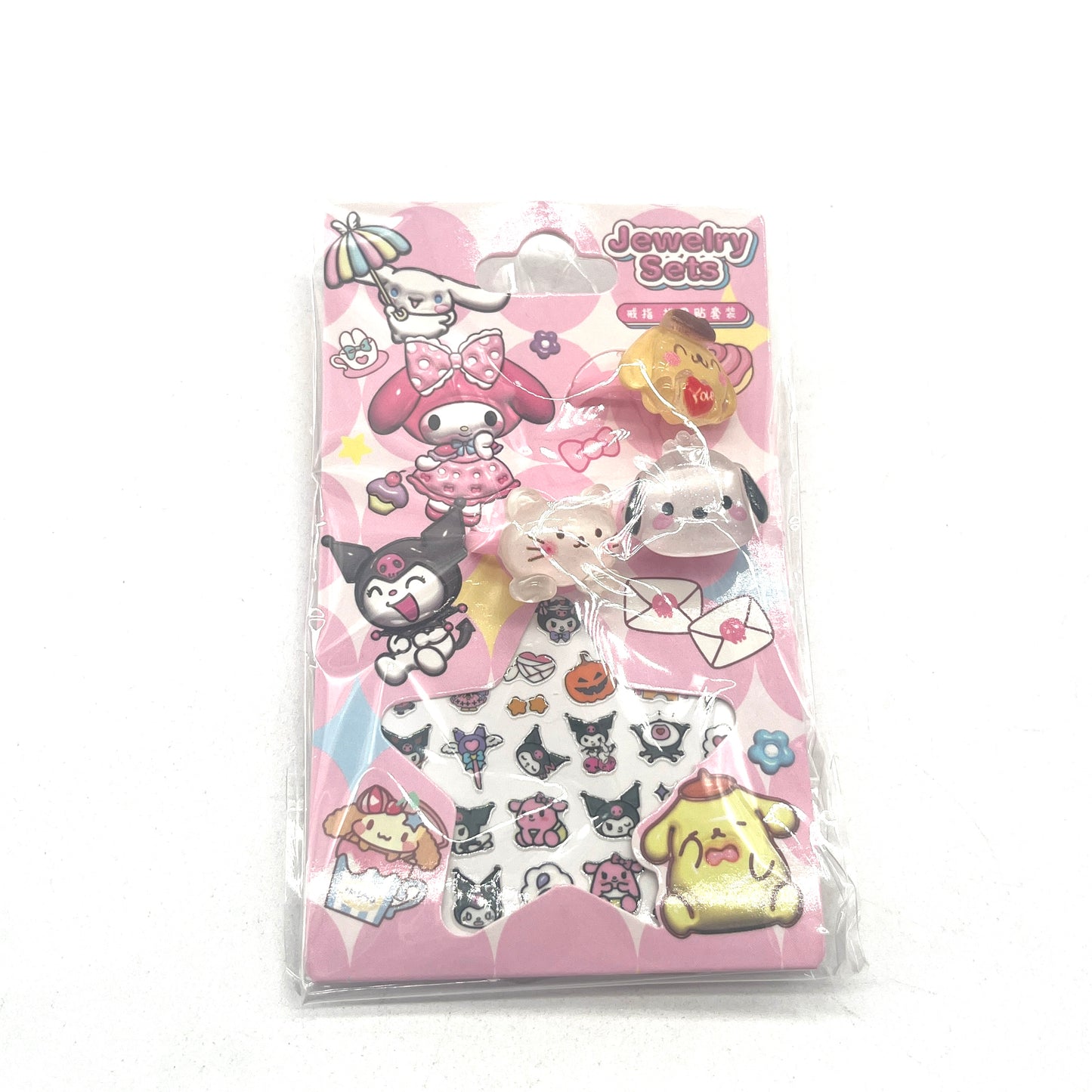 ANILLO X3 CON STICKER KUROMI KD22