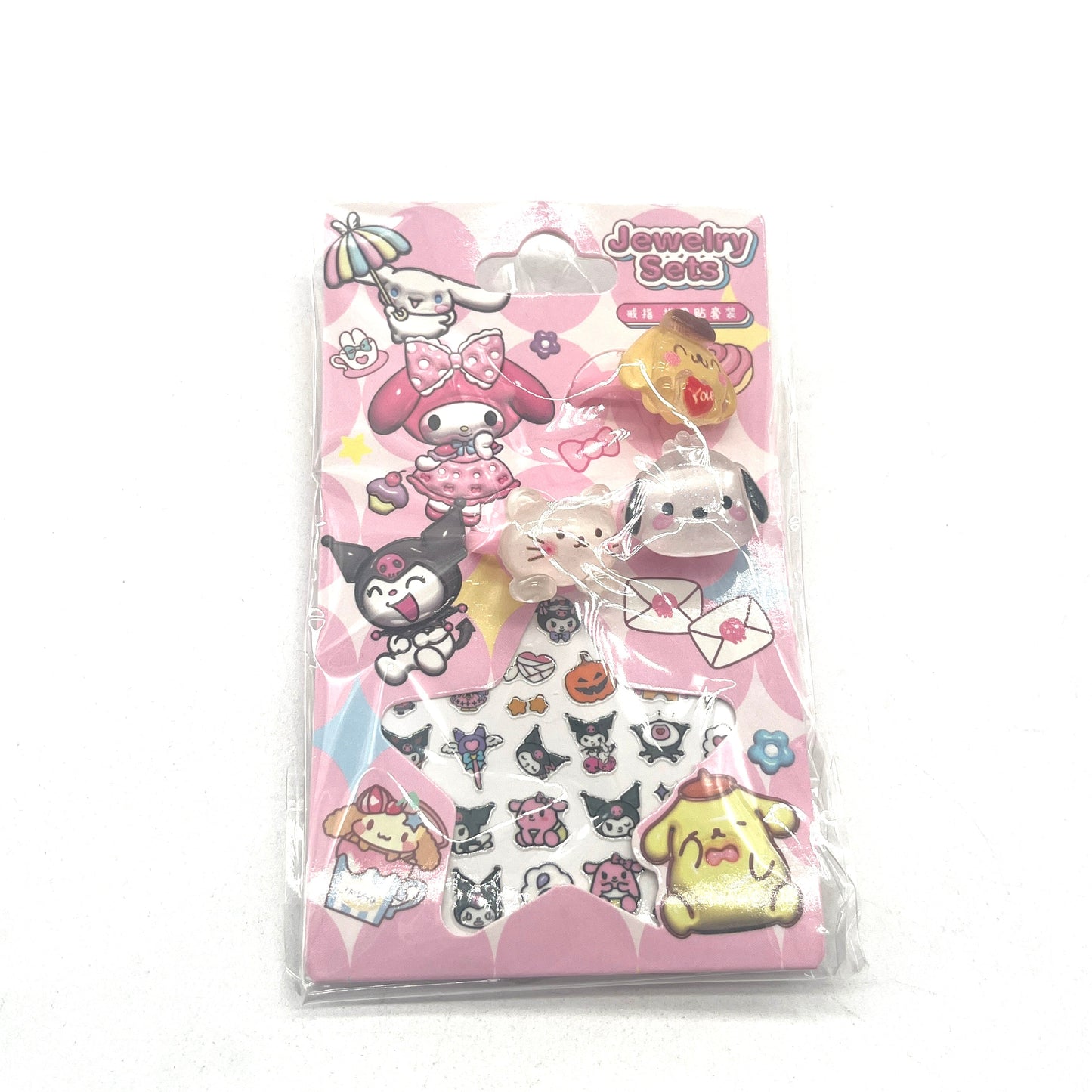 ANILLO X3 CON STICKER KUROMI KD22