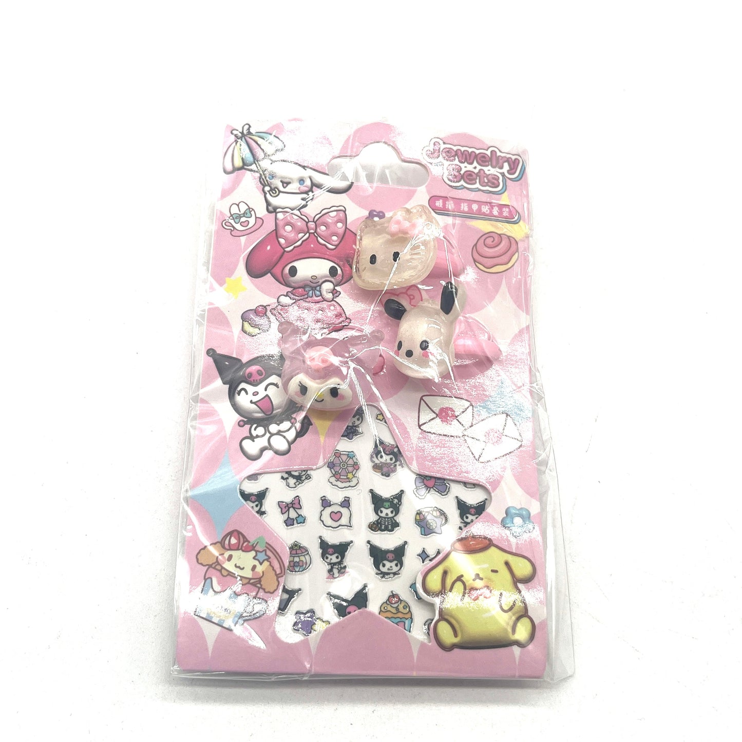 ANILLO X3 CON STICKER KUROMI KD22
