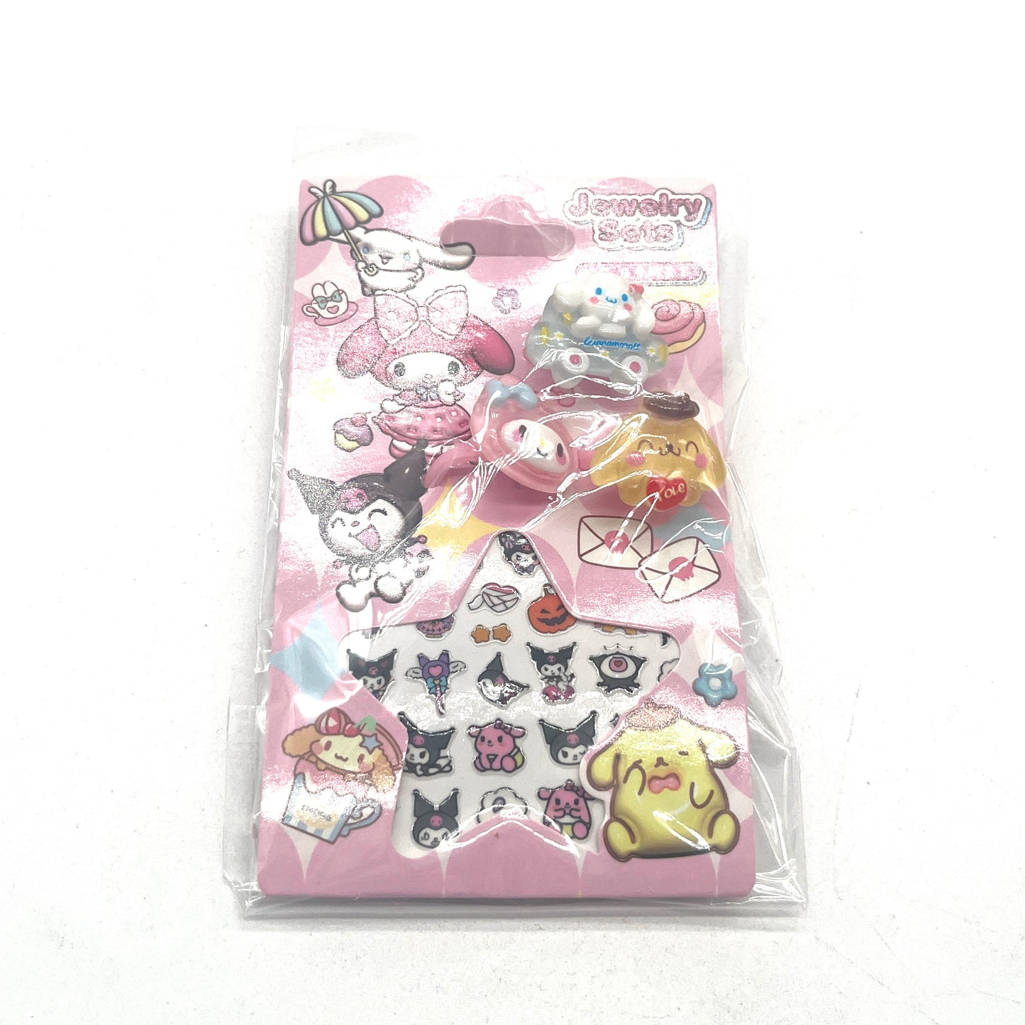ANILLO X3 CON STICKER KUROMI KD22