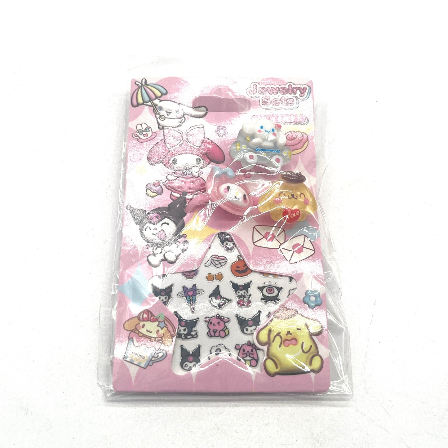 ANILLO X3 CON STICKER KUROMI KD22