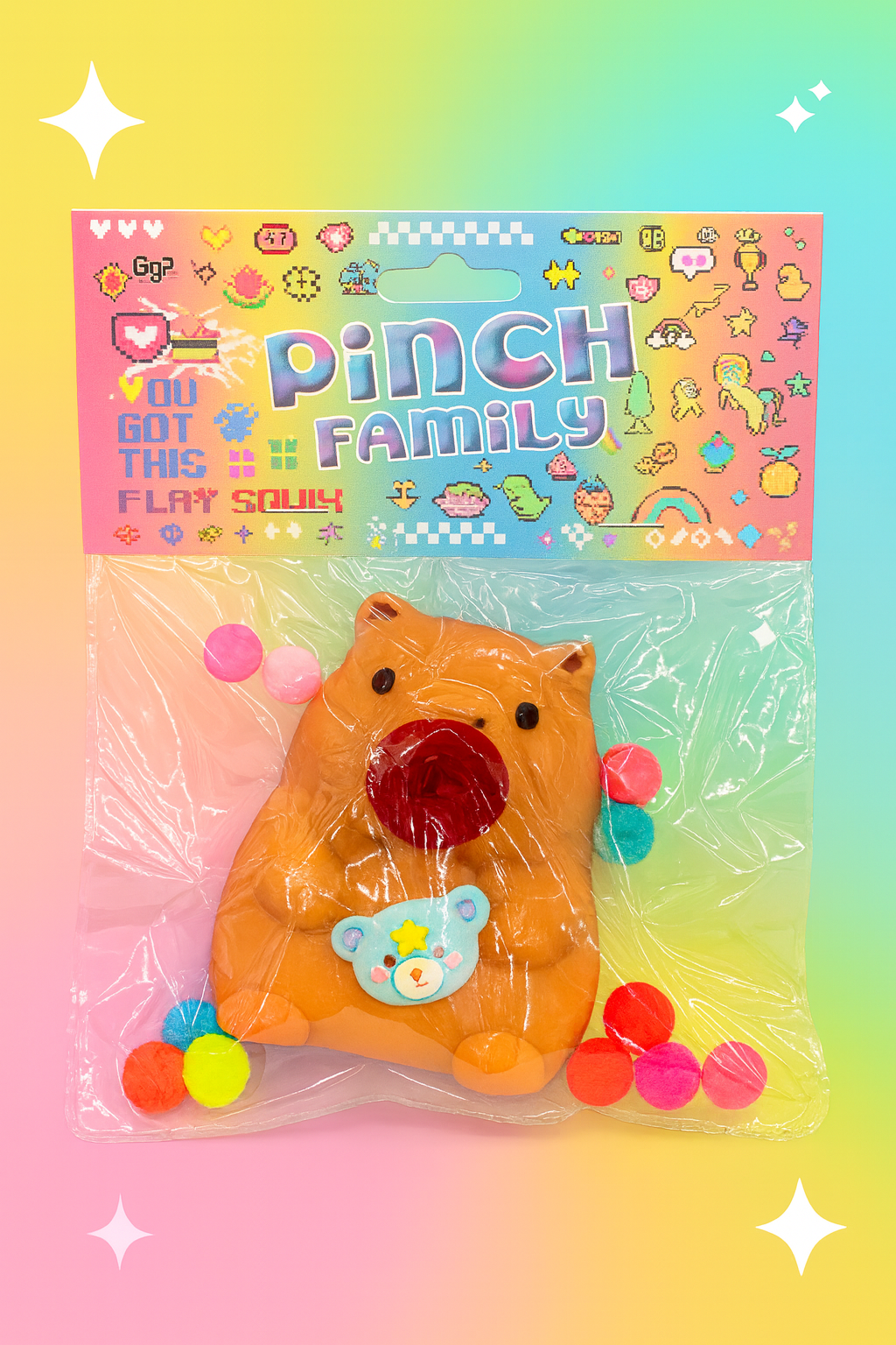PINCH FAMILY SQUEEZE CAPYBARA CON OSITO 2799-02