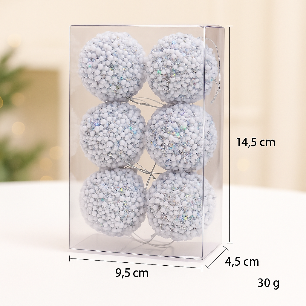 PELOTA X6 DECO NAVIDAD D-24006