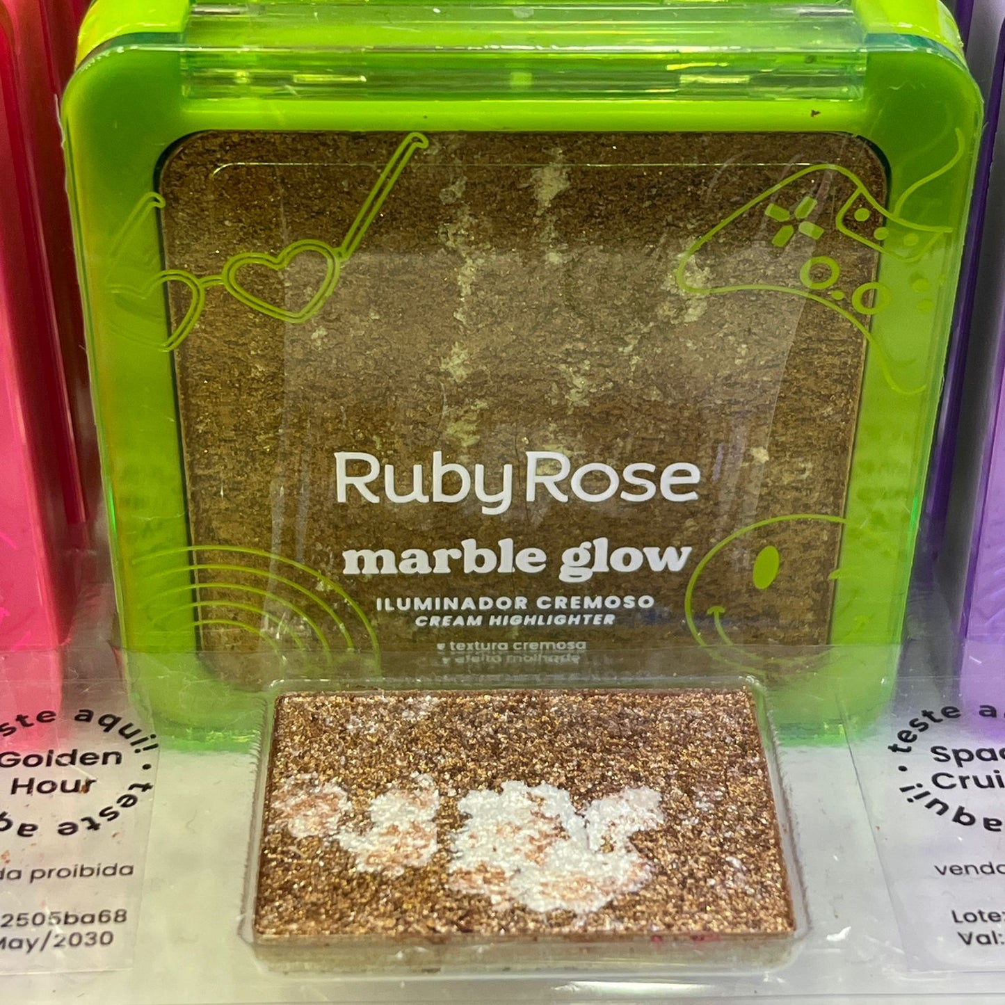 ILUMINADOR CREMOSO MARBLE GLOW RUBYROSE RR-F860