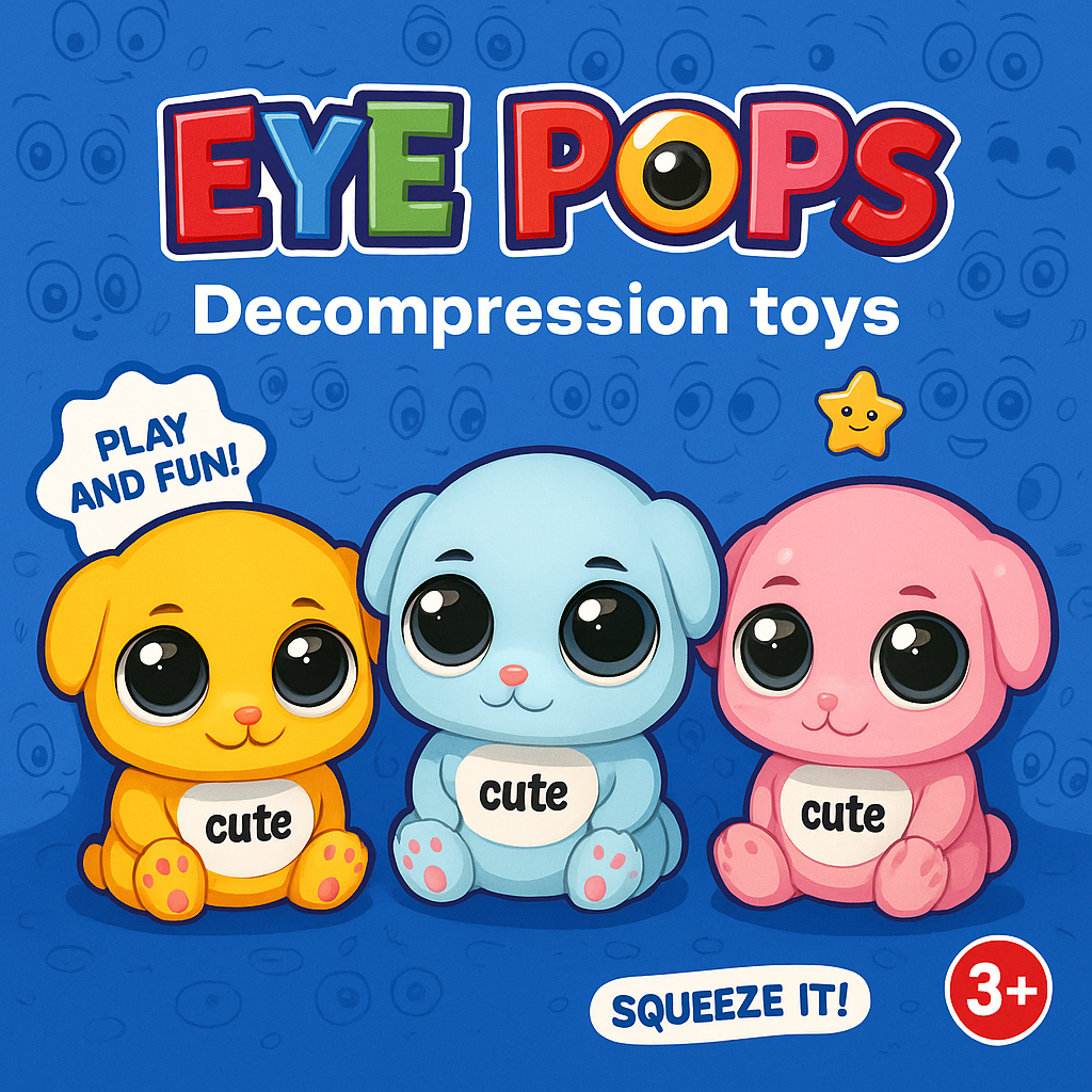 SQUEEZE CUTE EYE POPS 24003