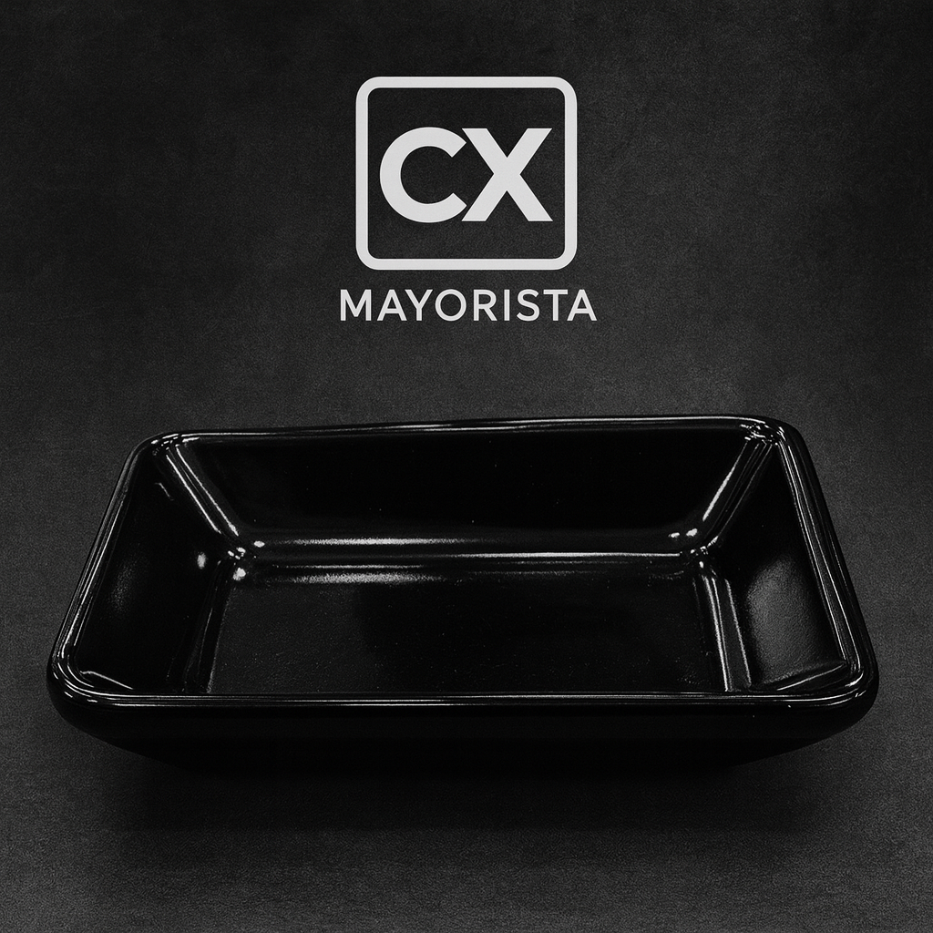 BOWL RECTO 9,5 X 7 CM NEGRO 140-19009