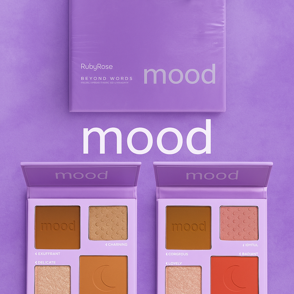 BLUSH CONTORNO ILUMINADOR MOOD OVER THE TOP RUBYROSE HB-F586-2