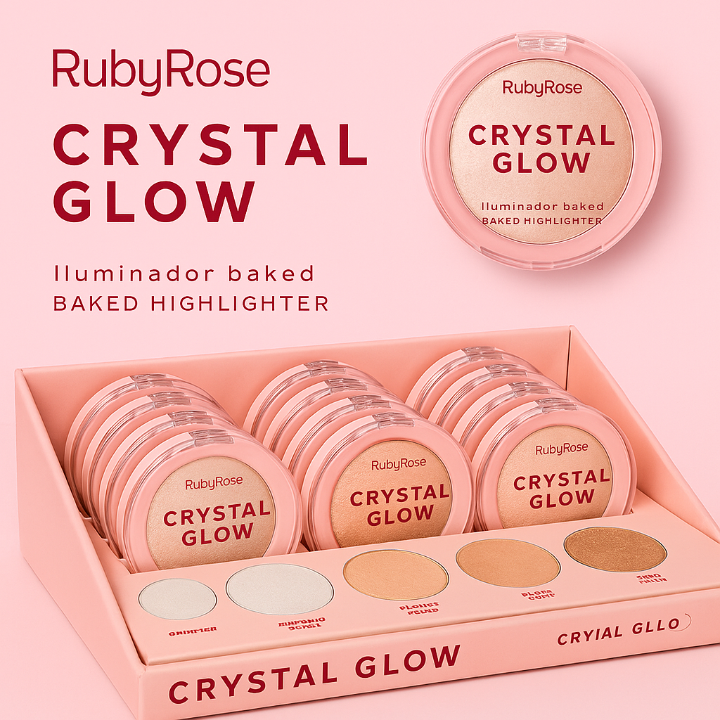 RUBY ROSE CRYSTAL GLOW ILUMI/BAKED HB-M700 G1 G2