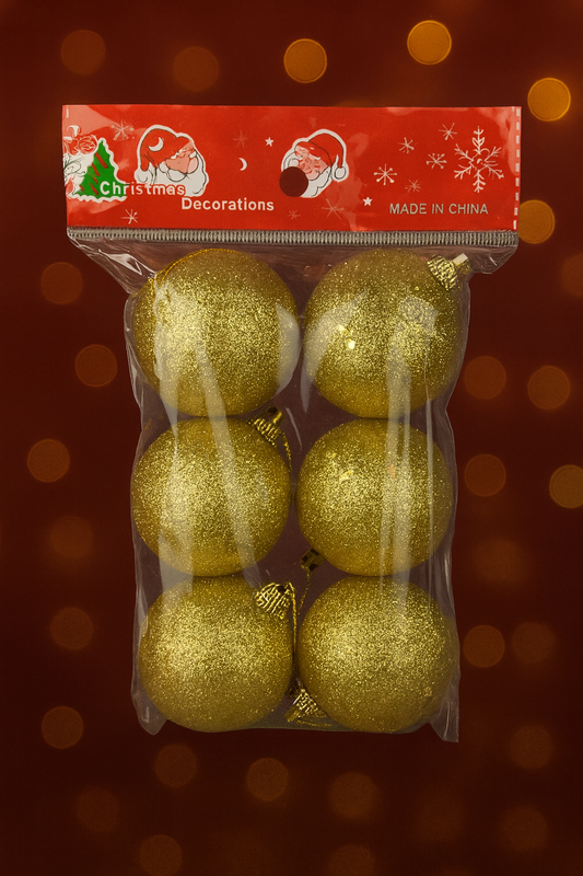 PELOTA X6 CHRISTMAS DECORATION ZAF-25183