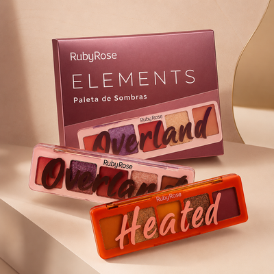 PALETA DE SOMBRAS ELEMENTS OVERLAND HEATED RUBYROSE HB-F533/HB-F534