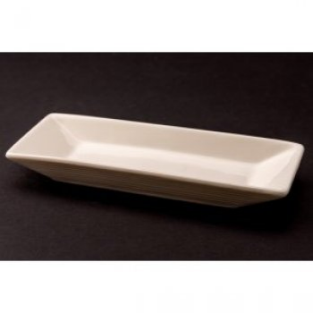BANDEJA PORCELANA RECTANGULAR 17X6.4CM C4170