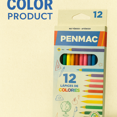 LAPICES DE COLORES X12 PENMAC 160103