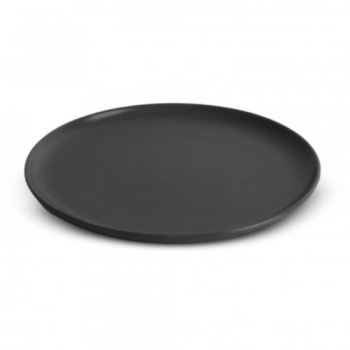 PLAT POSTRE C/BORDE GRIS 21.5CM C5518