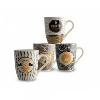 JARROS MUG CERAM DIS BCO/NGO C5526