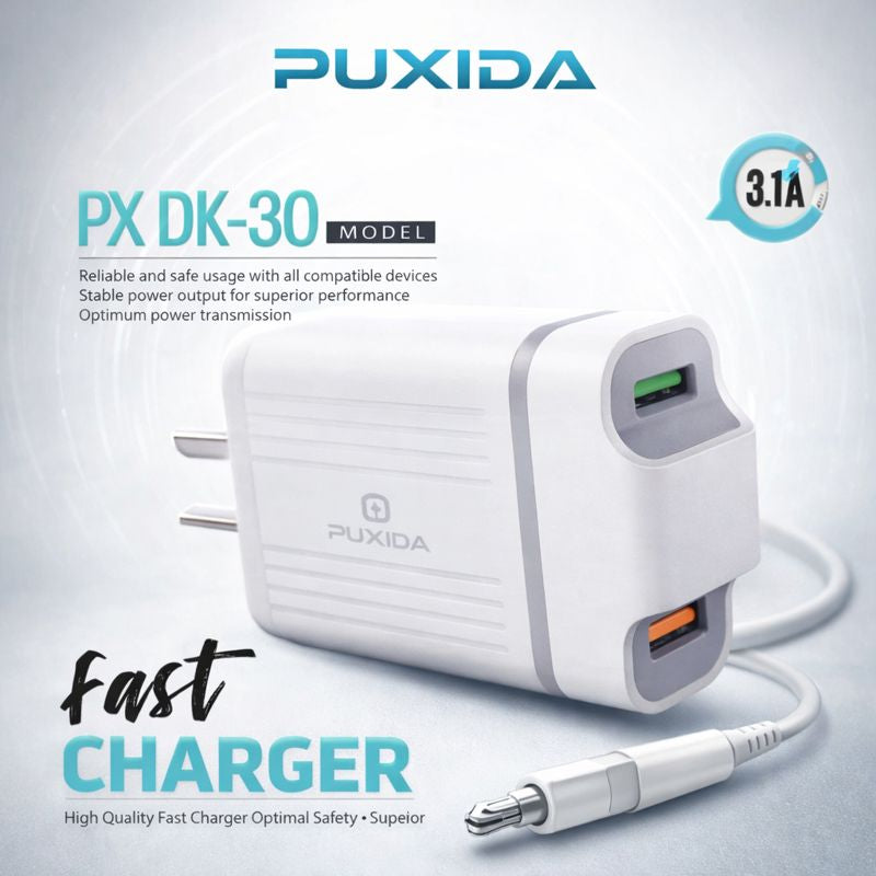 FAST CHARGER TYPE C PUXIDA DK-30