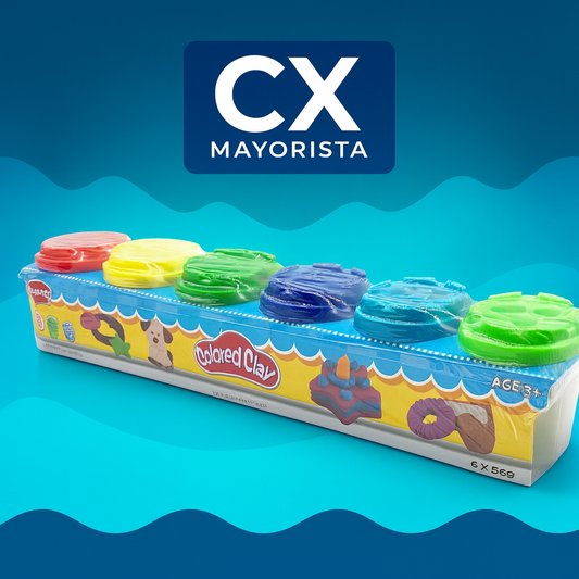 FUNNY LUCKY COLORED CLAY X6 24102