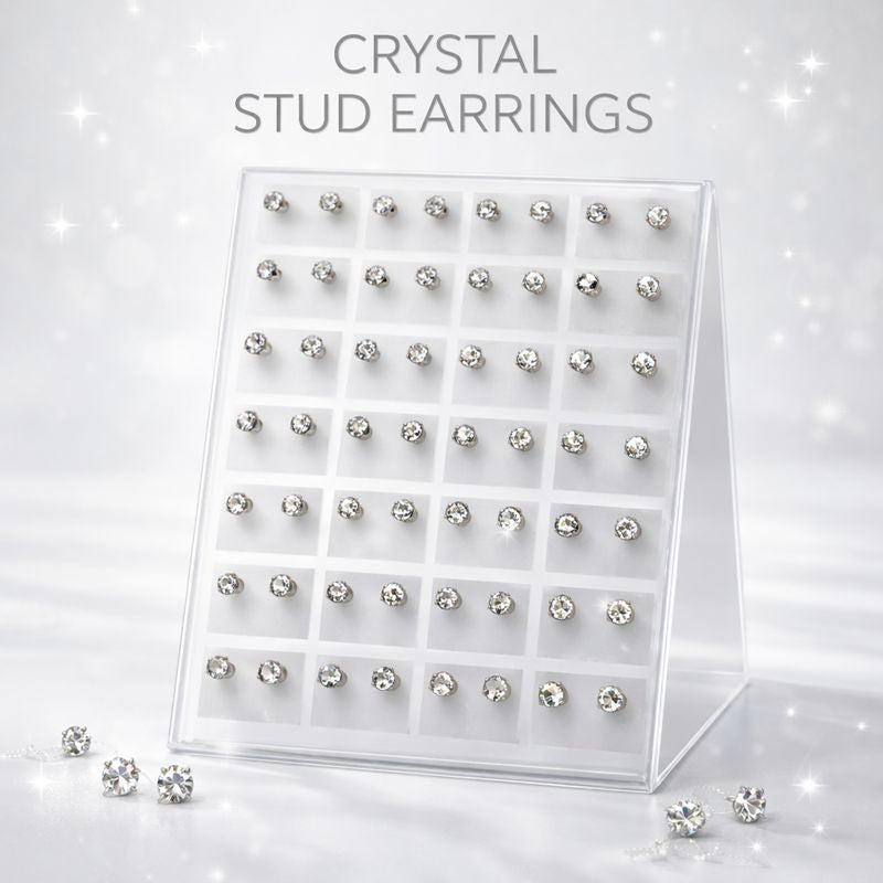 36 PARES DE ARITOS DIAMANTE AF-12131