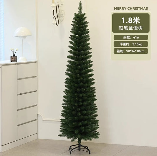 ARBOL DE NAVIDAD DELGADO VERDE ABETO 1.8M 9250-1