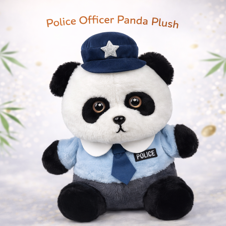 PELUCHE DE PANDA POLICIA 30CM 1389-52