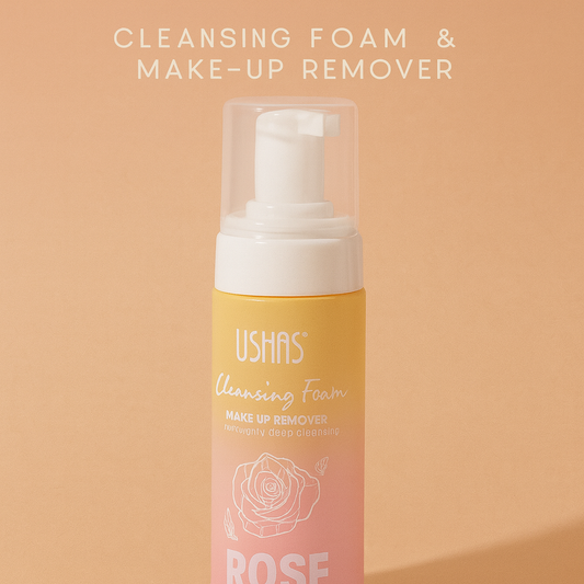 USHAS CLEANSING FOAM ROSE HA262