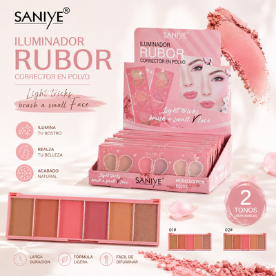 OFERTA SANIYE ILUMINADOR RUBOR CORRECTOR EN POLVO E0332