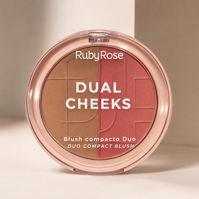 RUBOR COMPACTO DUO RUBY ROSE COMPACT BLUSH HB-M03