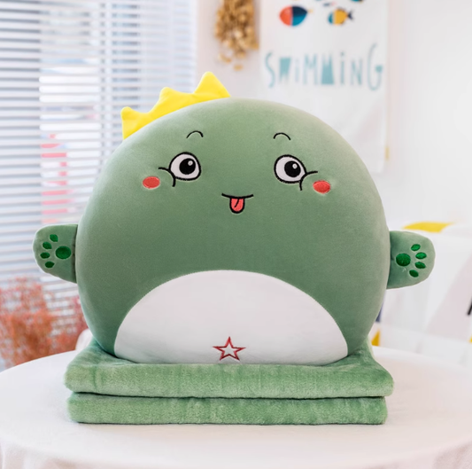 PELUCHE CHANCHO/DINOSAURIO C/FRAZADA 1358-6/7