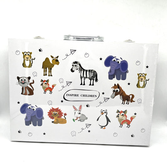SET DE ARTE CAJA DE MADERA ANIMAL 25009