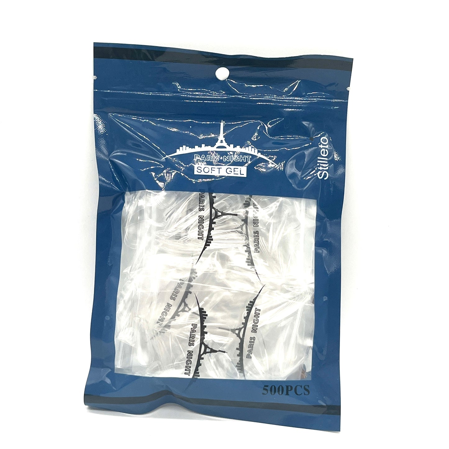 SOFT GEL TIPS STILLETO PARIS NIGHT PN20851-2
