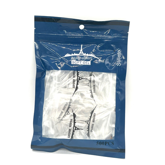 SOFT GEL TIPS STILLETO PARIS NIGHT PN20851-2