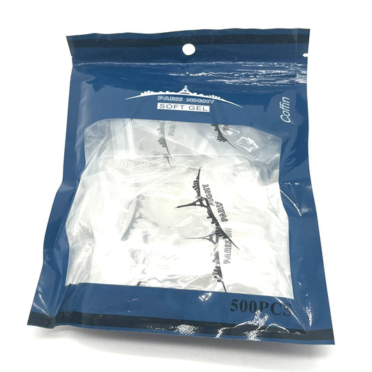 SOFT GEL TIPS COFFIN PARIS NIGHT PN20851-3