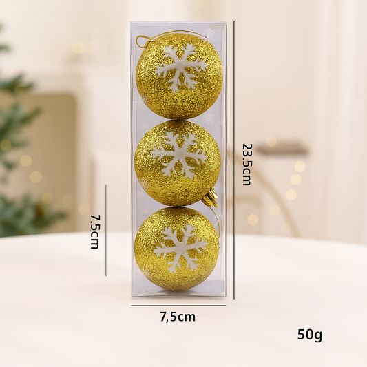PELOTA X3 DECO NAVIDAD NM8-8090