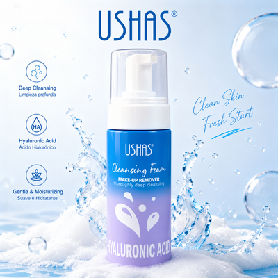 OFERTA USHAS CLEANSING FOAM HYALURONIC ACID HA260