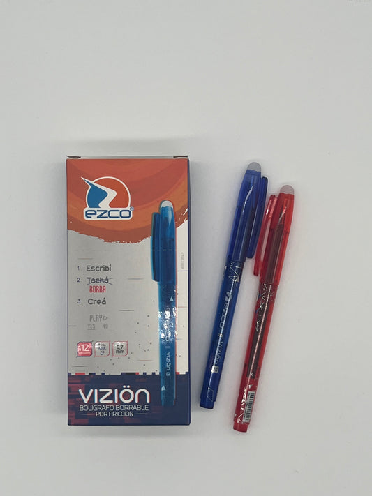 BOLIGRAFO BORRABLE X12 VIZION 20015