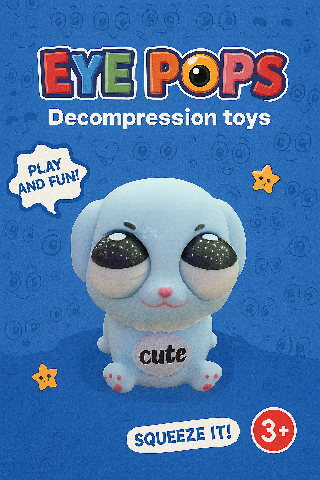 SQUEEZE CUTE EYE POPS 24003
