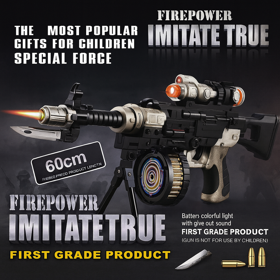 CHUANGLIDA FIREPOWER 60CM AMETRALLADORA 25133