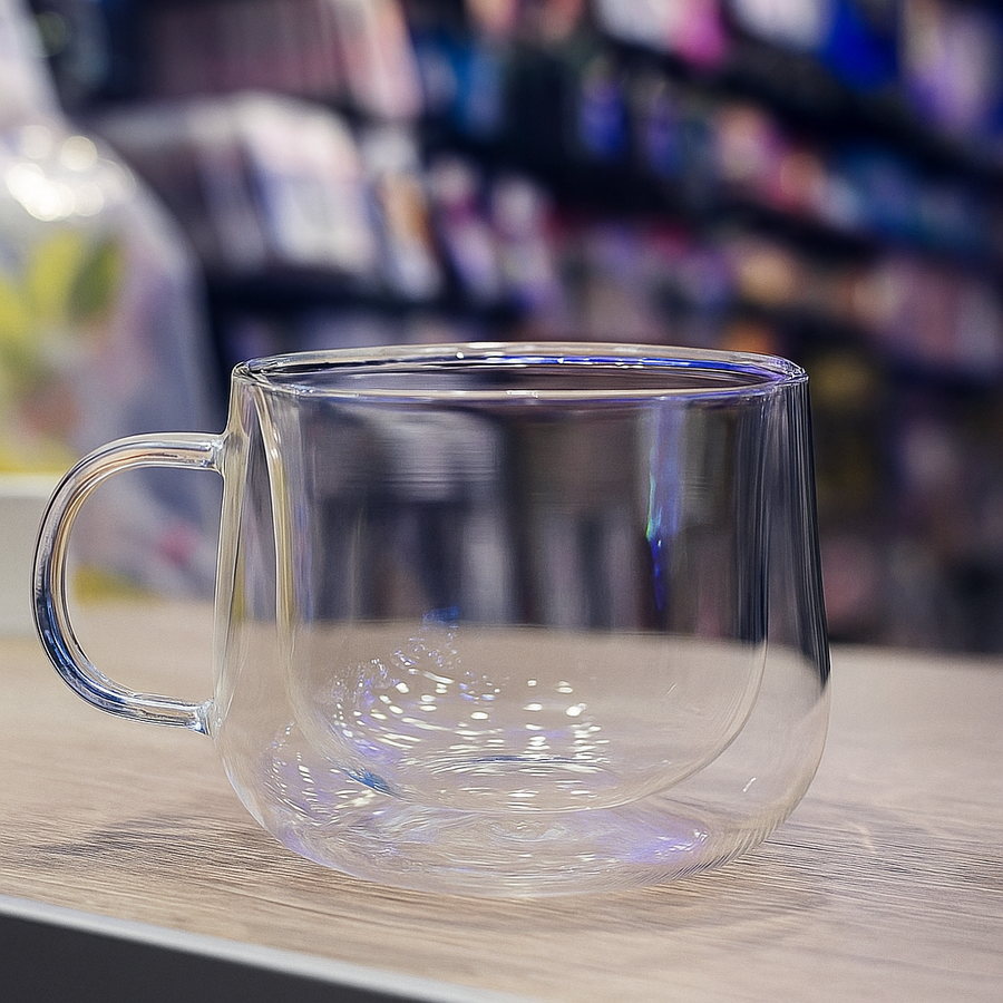 TAZA DE CAFE DOBLE VIDRIO 120ML 2033