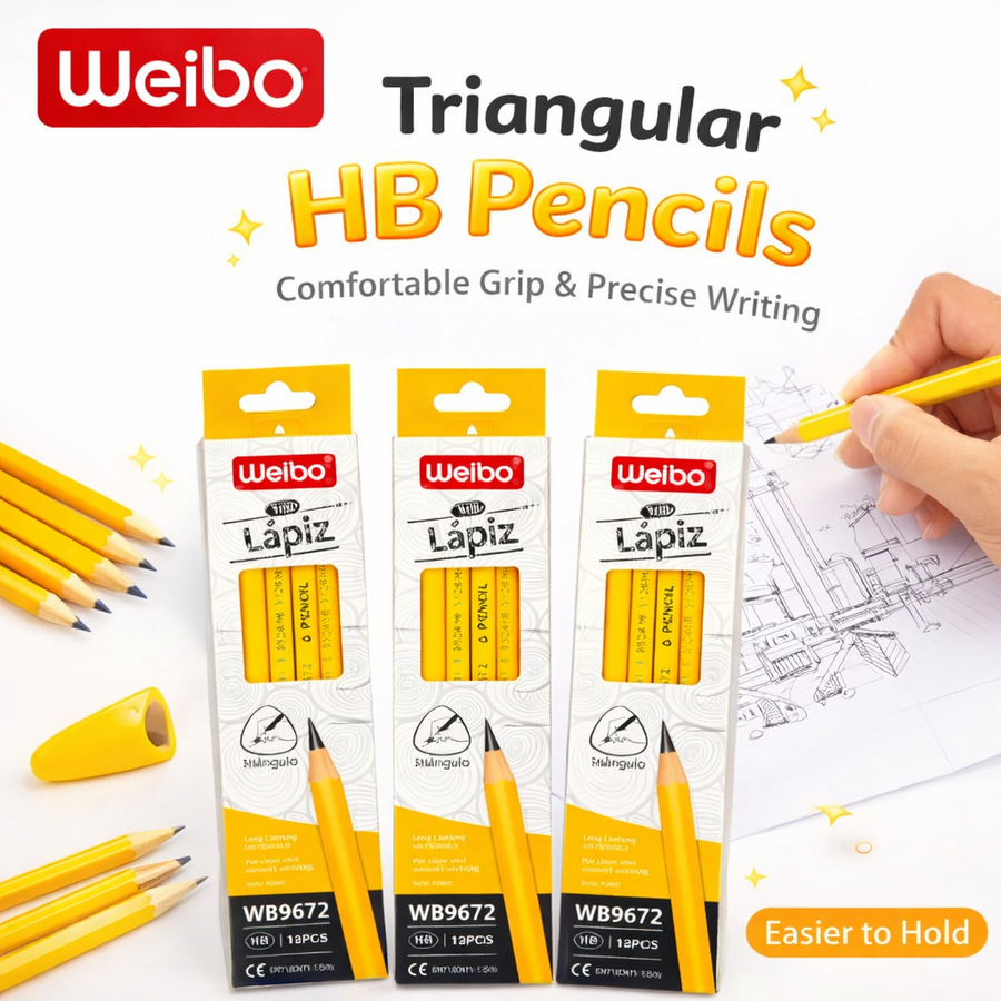 LAPIZ HB TRIANGULO 12PCS WB9672